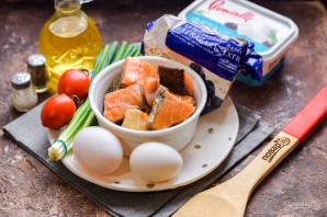 Овсяноблин с красной рыбой Овсяноблин с красной рыбой