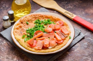 Овсяноблин с красной рыбой Овсяноблин с красной рыбой