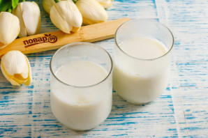 Панна-котта с черникой