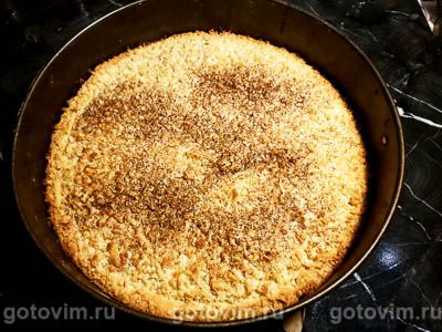 Песочный пирог с вареньем и творогом Песочный пирог с вареньем и творогом