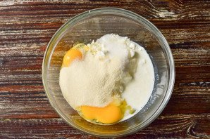 Пирог с творогом на молоке Пирог с творогом на молоке