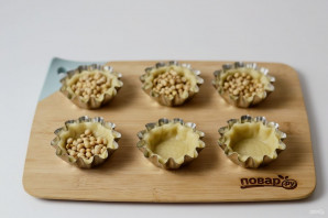 Постные корзиночки из песочного теста