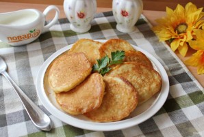 Пшенные оладьи на кефире