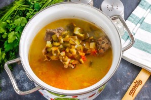 Рассольник с уткой