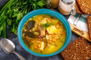 Рассольник с уткой