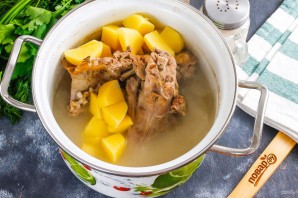 Рассольник с уткой