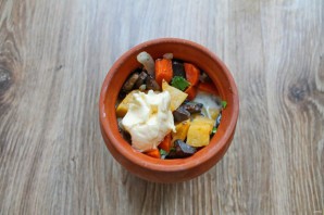 Репа с грибами в духовке