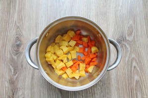 Репа с грибами в духовке