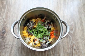 Репа с грибами в духовке