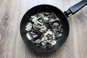 Репа с грибами в духовке