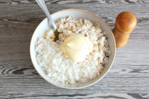 Рисовый салат с треской