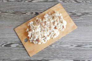 Рисовый салат с треской