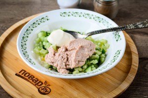 Рулет из лаваша с икрой минтая