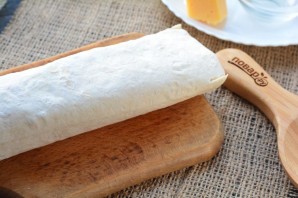 Рулет из лаваша с минтаем