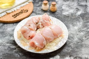 Рулеты из индейки с овощами