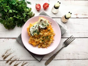 Рыба с рисом и овощами в духовке Рыба с рисом и овощами в духовке