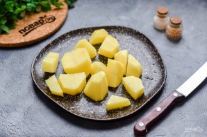 Рыба запеченная с грибами и картофелем