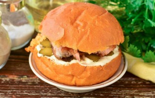 Рыбный бургер