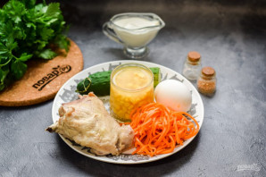 Салат из курицы и кукурузы