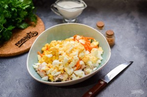 Салат из курицы и кукурузы