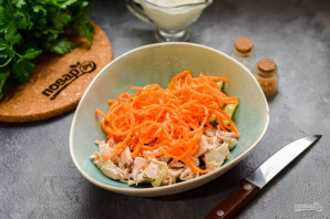 Салат из курицы и кукурузы