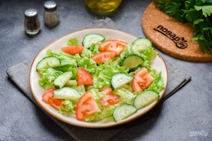 Салат с куриной печенью и авокадо Салат с куриной печенью и авокадо