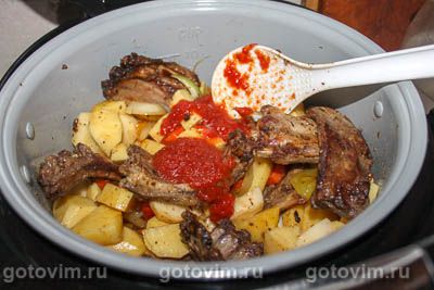 Шурпа из свиных ребрышек в мультиварке Шурпа из свиных ребрышек в мультиварке