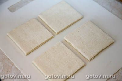 Слойки с адыгейским сыром и зеленью Слойки с адыгейским сыром и зеленью