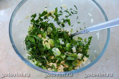 Слойки с адыгейским сыром и зеленью Слойки с адыгейским сыром и зеленью