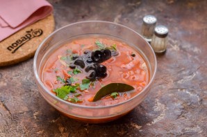 Солянка в микроволновке