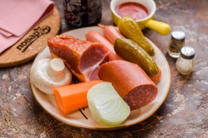 Солянка в микроволновке