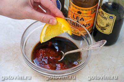 Свиные ребрышки в липкой глазури с соевым соусом