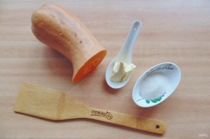 Тыква запеченная в рукаве