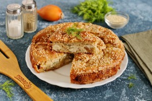 Заливной пирог с рыбой ПП