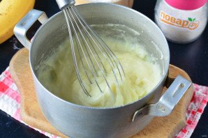 Банановый пудинг без выпечки