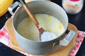 Банановый пудинг без выпечки