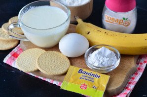 Банановый пудинг без выпечки