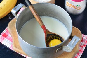 Банановый пудинг без выпечки