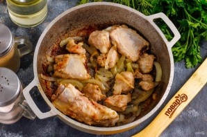 Баранина с пшеном