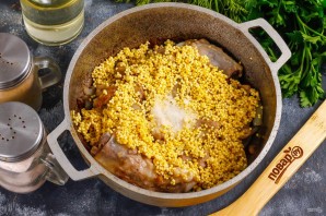 Баранина с пшеном