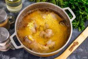 Баранина с пшеном