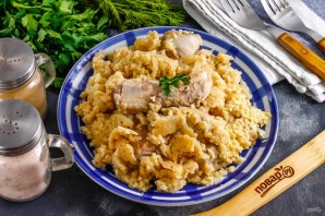 Баранина с пшеном