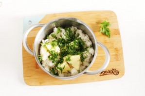 Батон фаршированный консервой и яйцом