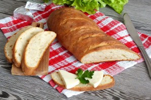 Бездрожжевой батон