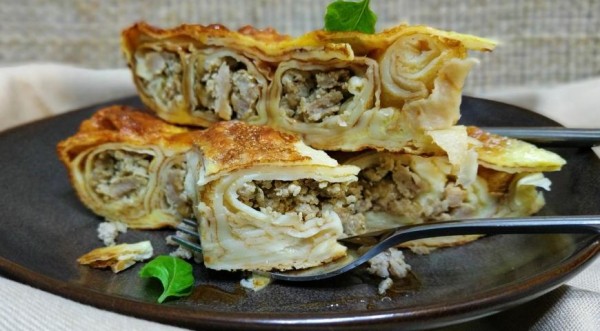 Блинный пирог с фаршем, пошаговый рецепт с фото Блинный пирог с фаршем, пошаговый рецепт с фото