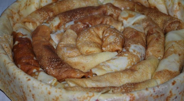 Блинный пирог с фаршем, пошаговый рецепт с фото Блинный пирог с фаршем, пошаговый рецепт с фото