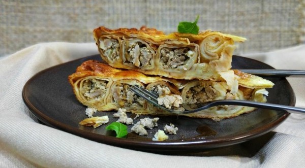 Блинный пирог с фаршем, пошаговый рецепт с фото Блинный пирог с фаршем, пошаговый рецепт с фото