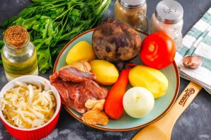 Борщ из гусятины