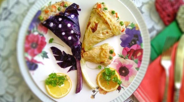 Букет из голубцов, пошаговый рецепт с фото