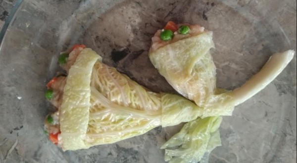 Букет из голубцов, пошаговый рецепт с фото